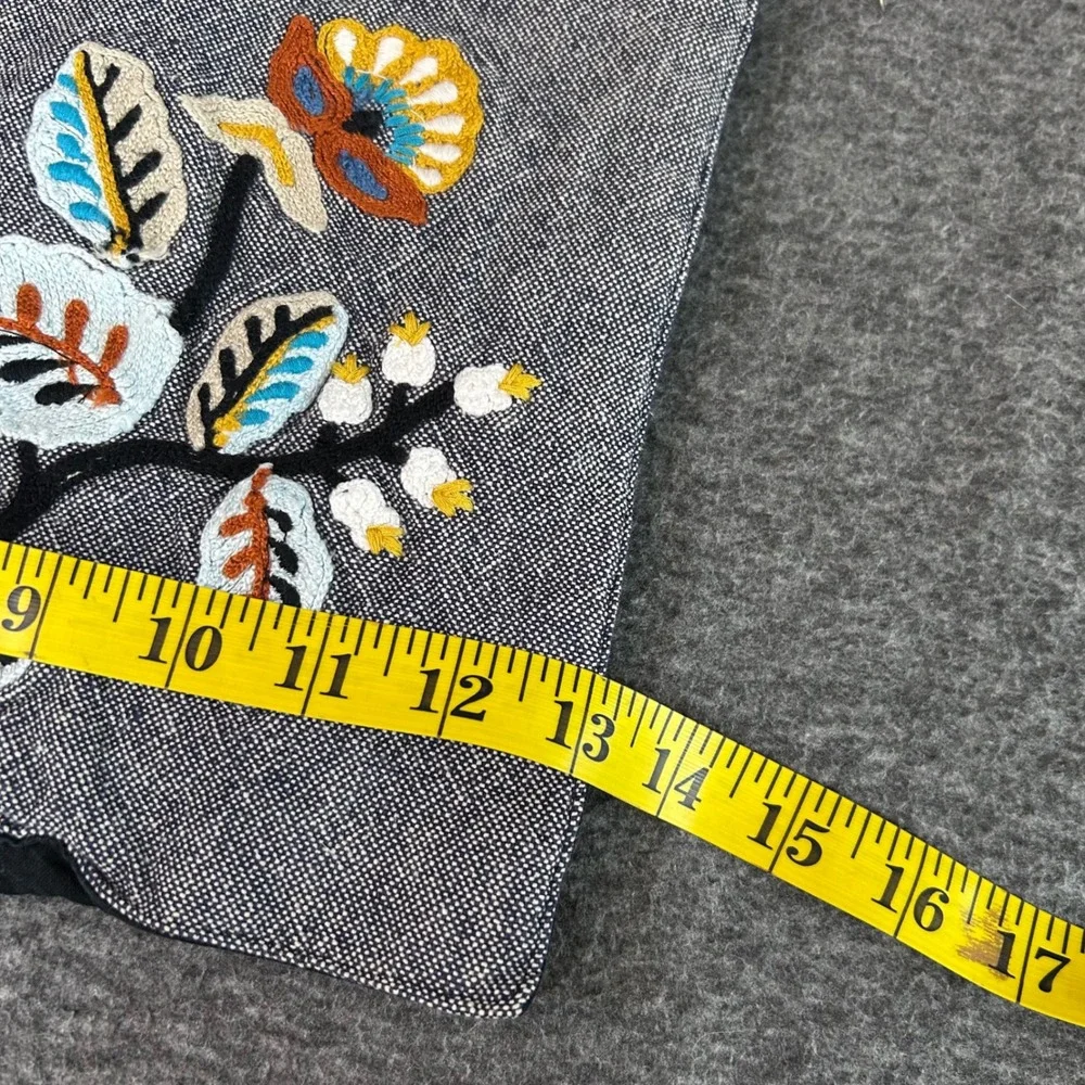 N/A floral embroidered